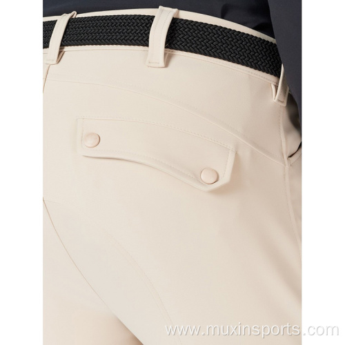 Top Quality Men Riding Tights Pockets Training